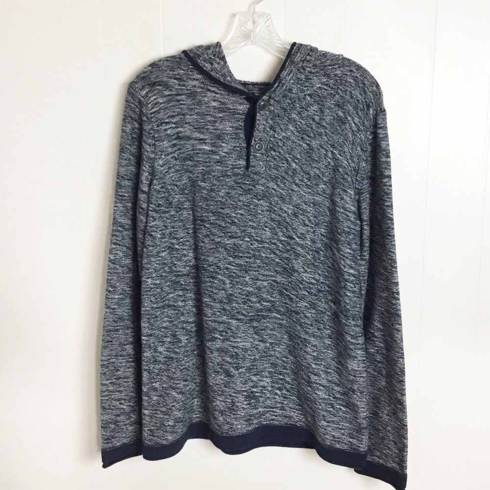 America Eagle Blue Hoodie Sweater Blue Size S